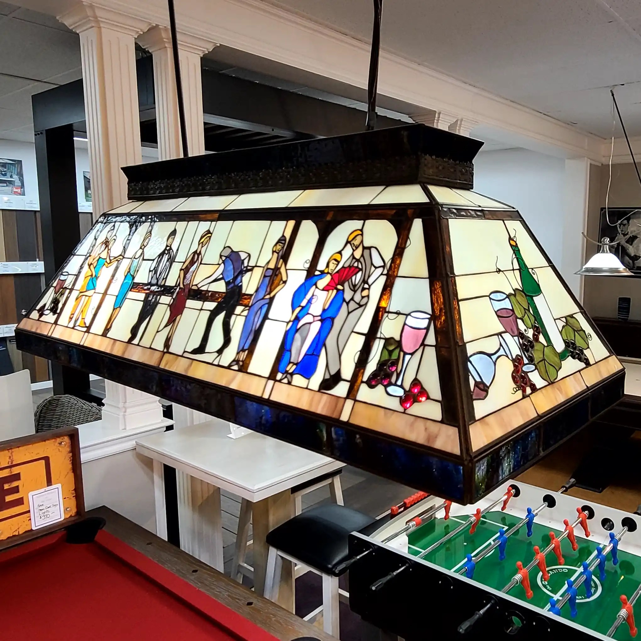 Billiard Light Stained Glass CF44 Lounge Hallmark Billiards