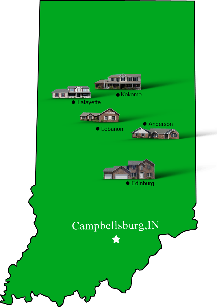 Campbellsburg_map Hallmark Homes Indiana's Leading "On Your Lot" Custom Builder!