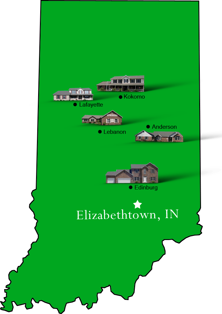 Elizabethtown_map Hallmark Homes Indiana's Leading "On Your Lot