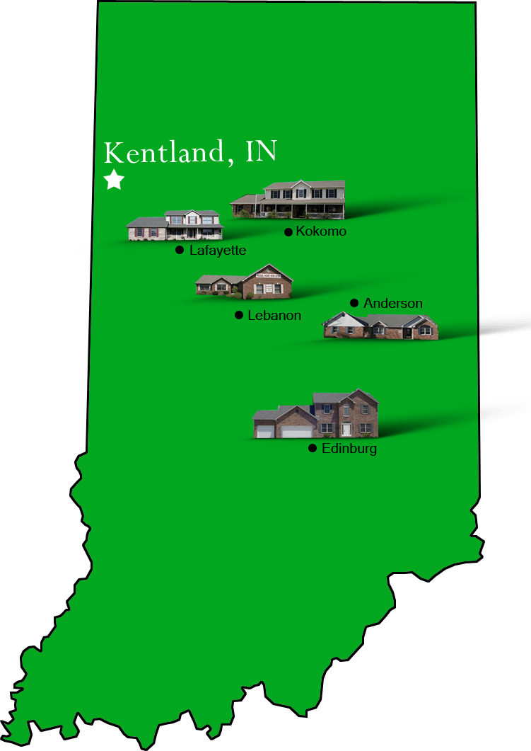 Kentland_map Hallmark Homes Indiana's Leading "On Your Lot" Custom