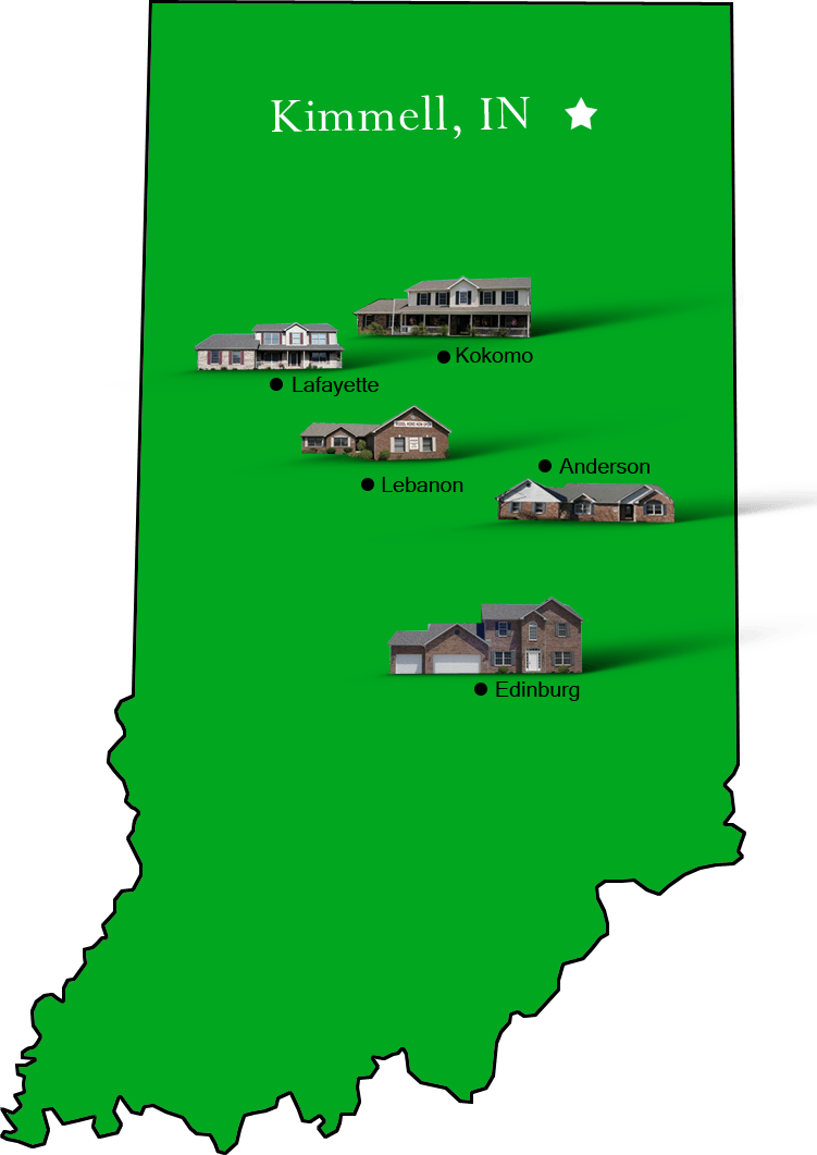 Kimmell_map Hallmark Homes Indiana's Leading "On Your Lot" Custom