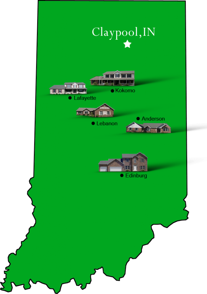 Claypool_map Hallmark Homes Indiana's Leading "On Your Lot" Custom