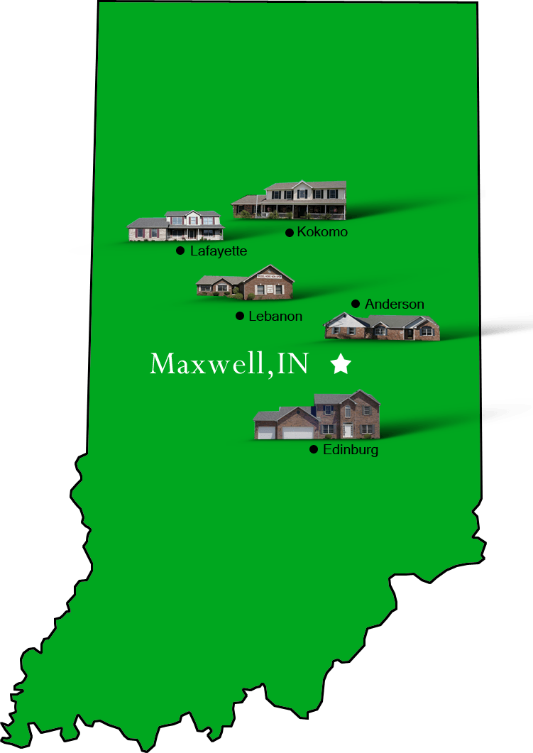 Maxwell_map Hallmark Homes Indiana's Leading "On Your Lot" Custom