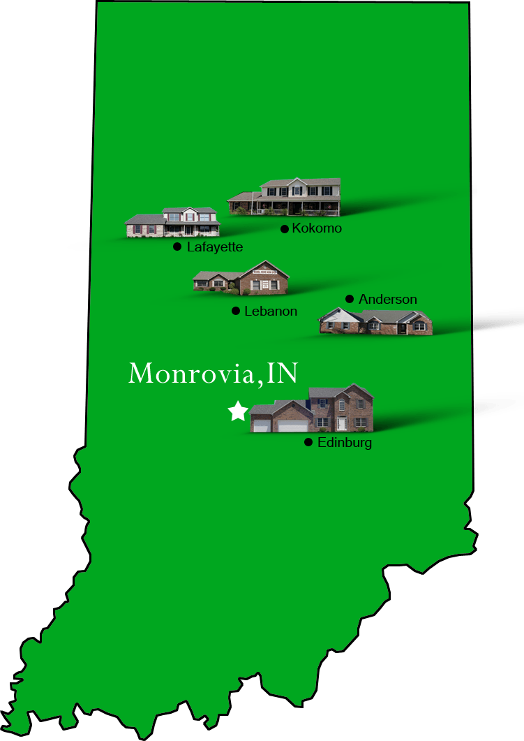 Monrovia_map Hallmark Homes Indiana's Leading "On Your Lot" Custom