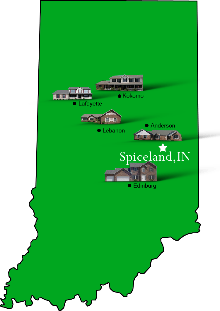 Spiceland_map Hallmark Homes Indiana's Leading "On Your Lot" Custom Builder!