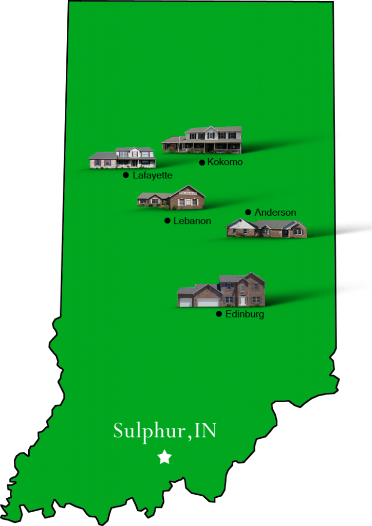 Sulphur_map Hallmark Homes Indiana's Leading "On Your Lot" Custom