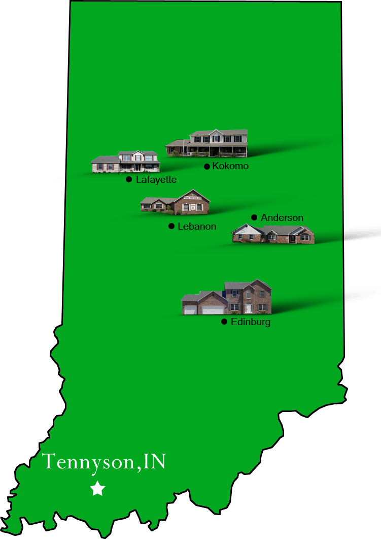 Tennyson_map Hallmark Homes Indiana's Leading "On Your Lot" Custom