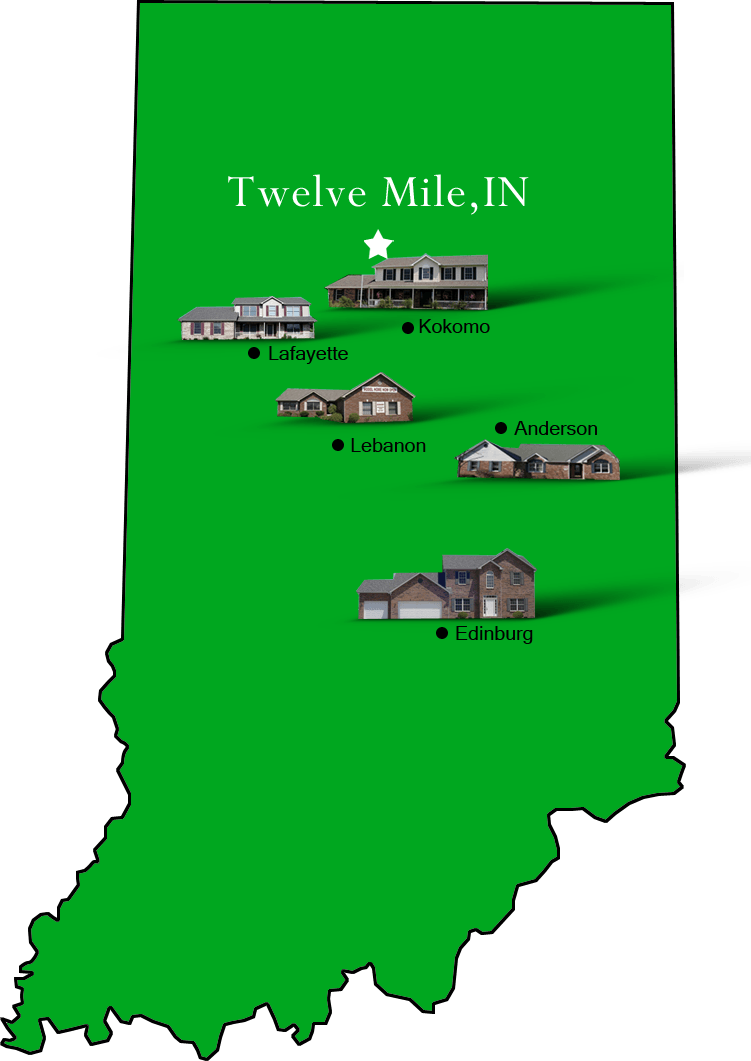 Twelvemile_map Hallmark Homes Indiana's Leading "On Your Lot