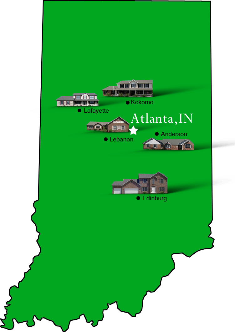 Atlanta_map Hallmark Homes Indiana's Leading "On Your Lot" Custom