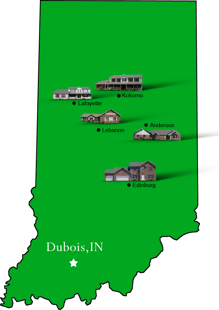 Dubois_map Hallmark Homes Indiana's Leading "On Your Lot" Custom