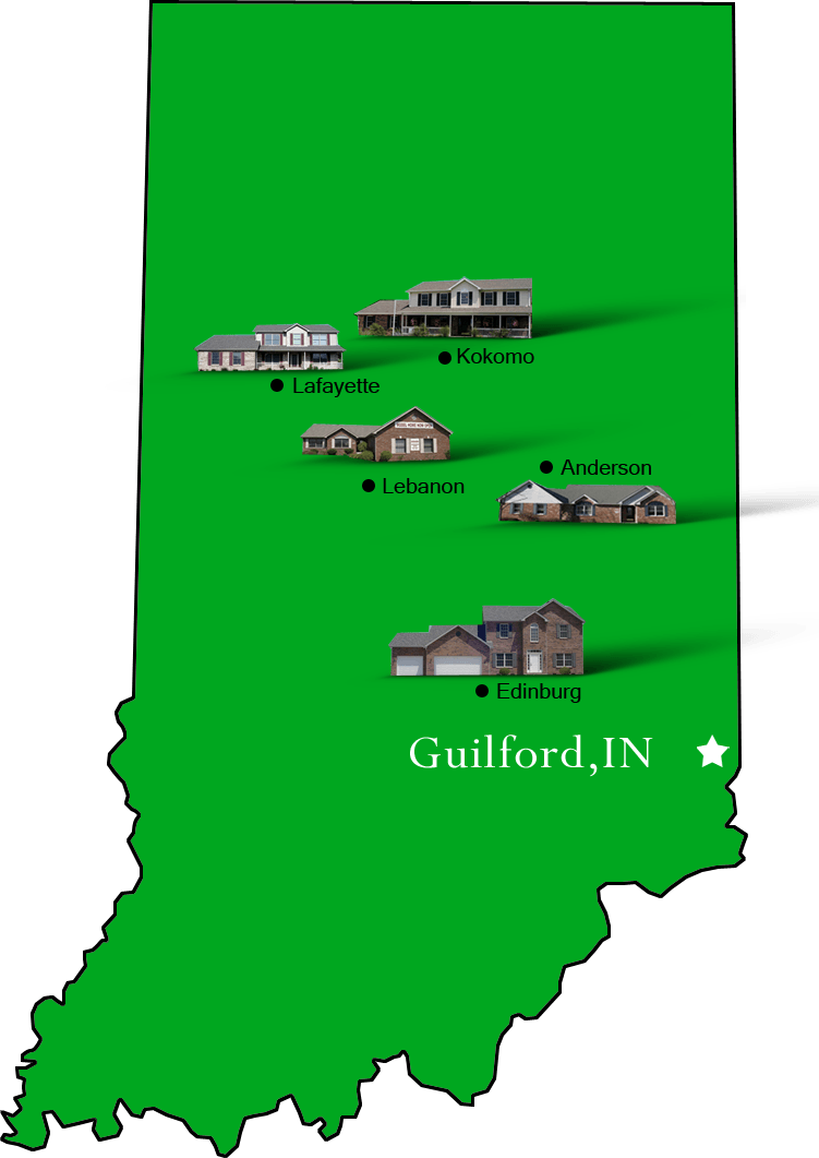 Guilford_map Hallmark Homes Indiana's Leading "On Your Lot" Custom