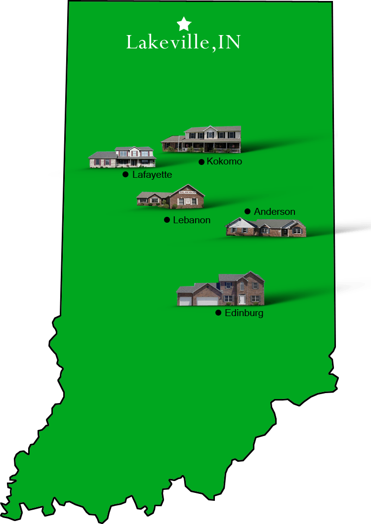 Lakeville_map Hallmark Homes Indiana's Leading "On Your Lot" Custom