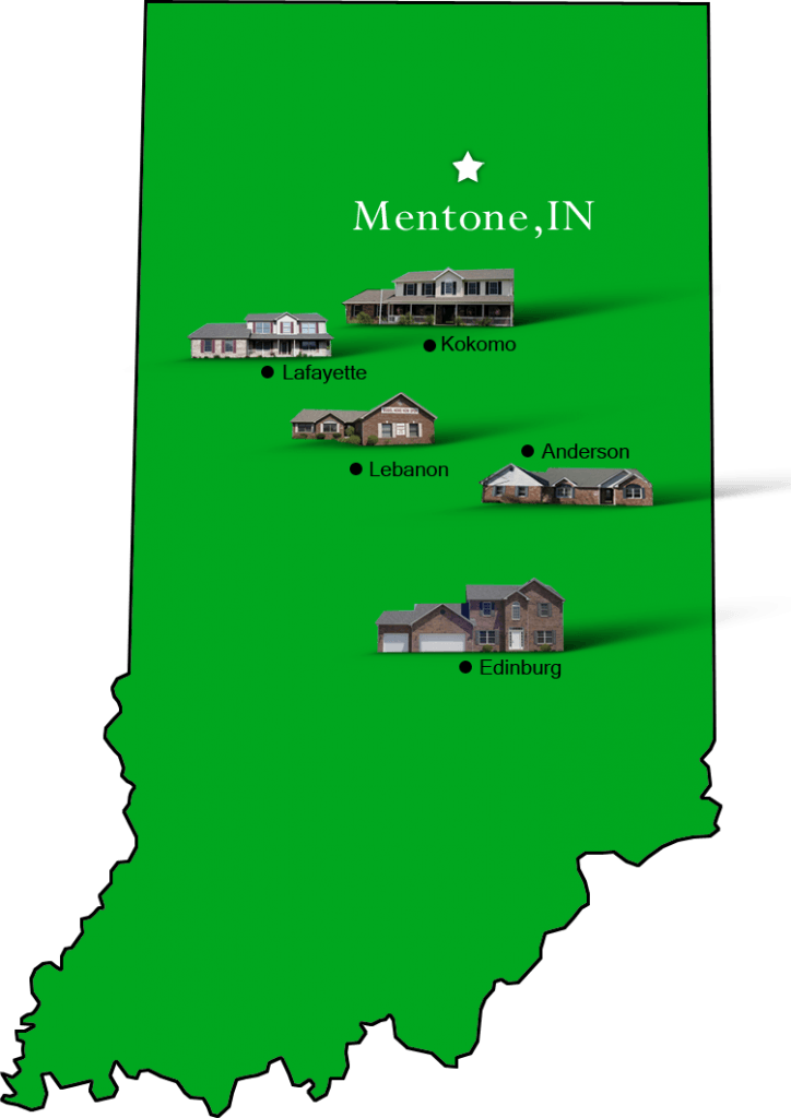 Mentone_map Hallmark Homes Indiana's Leading "On Your Lot" Custom