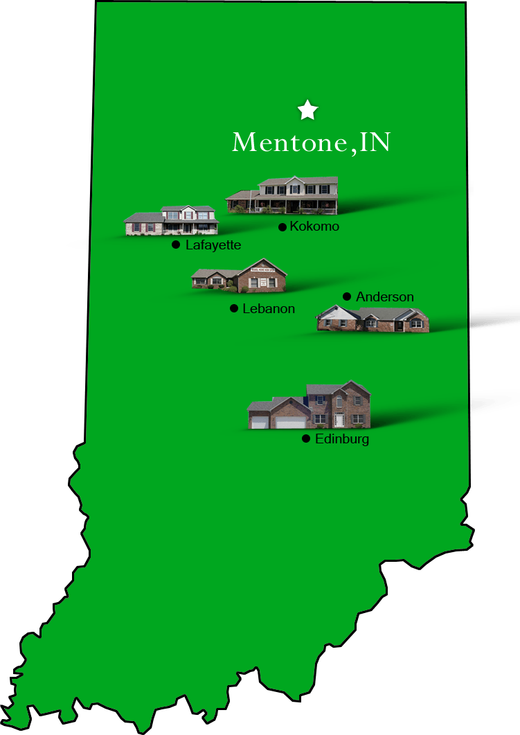 Mentone_map Hallmark Homes Indiana's Leading "On Your Lot" Custom