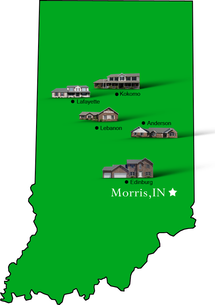 Morris_map Hallmark Homes Indiana's Leading "On Your Lot" Custom