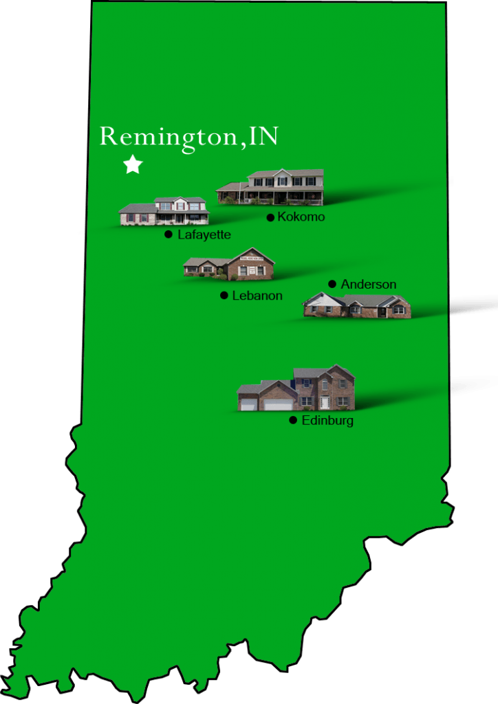 Remington_map Hallmark Homes Indiana's Leading "On Your Lot" Custom
