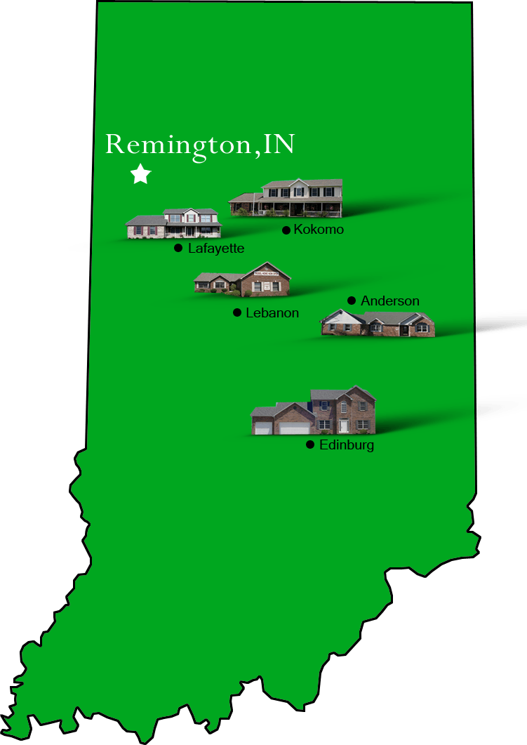 Remington_map Hallmark Homes Indiana's Leading "On Your Lot" Custom