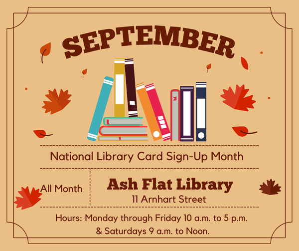 Ash Flat Library reminder Hallmark Times