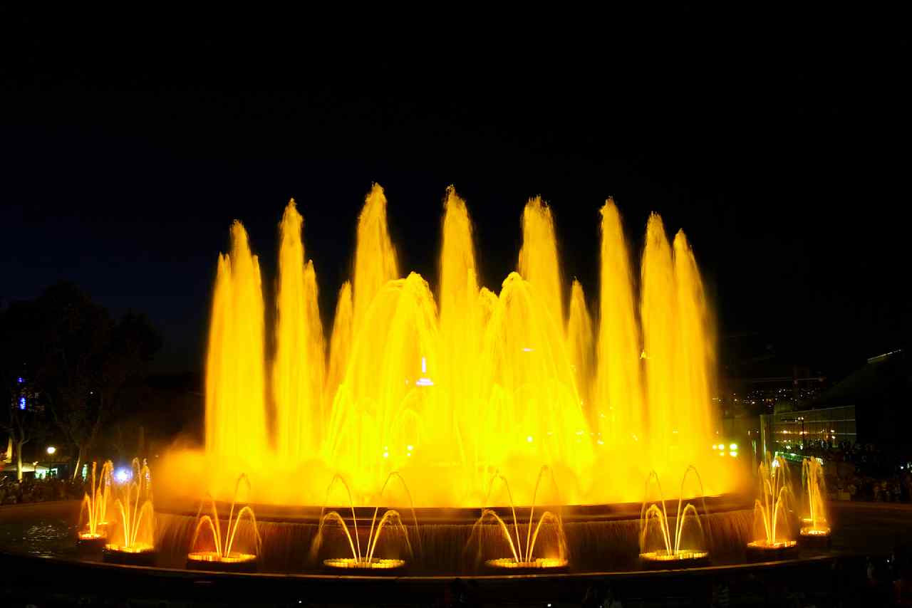 Fountain In Barcelona.spain. Hallo Barcelona