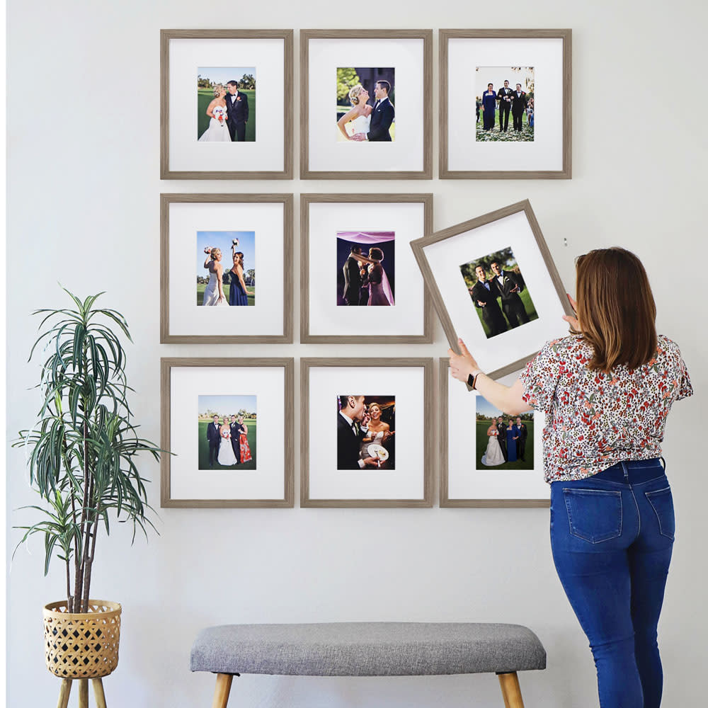 Essentials Frame Light Walnut, 8x10 Create your own Gallery Wall