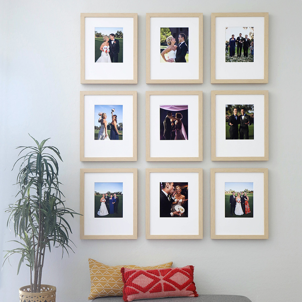 Print & Frame Gallery Nordic Oak, 8x10 Hall of Frames