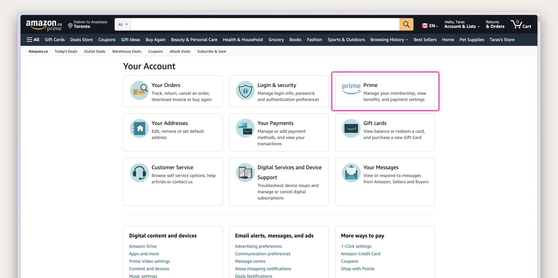 Amazon How to cancel Amazon Prime subscription?