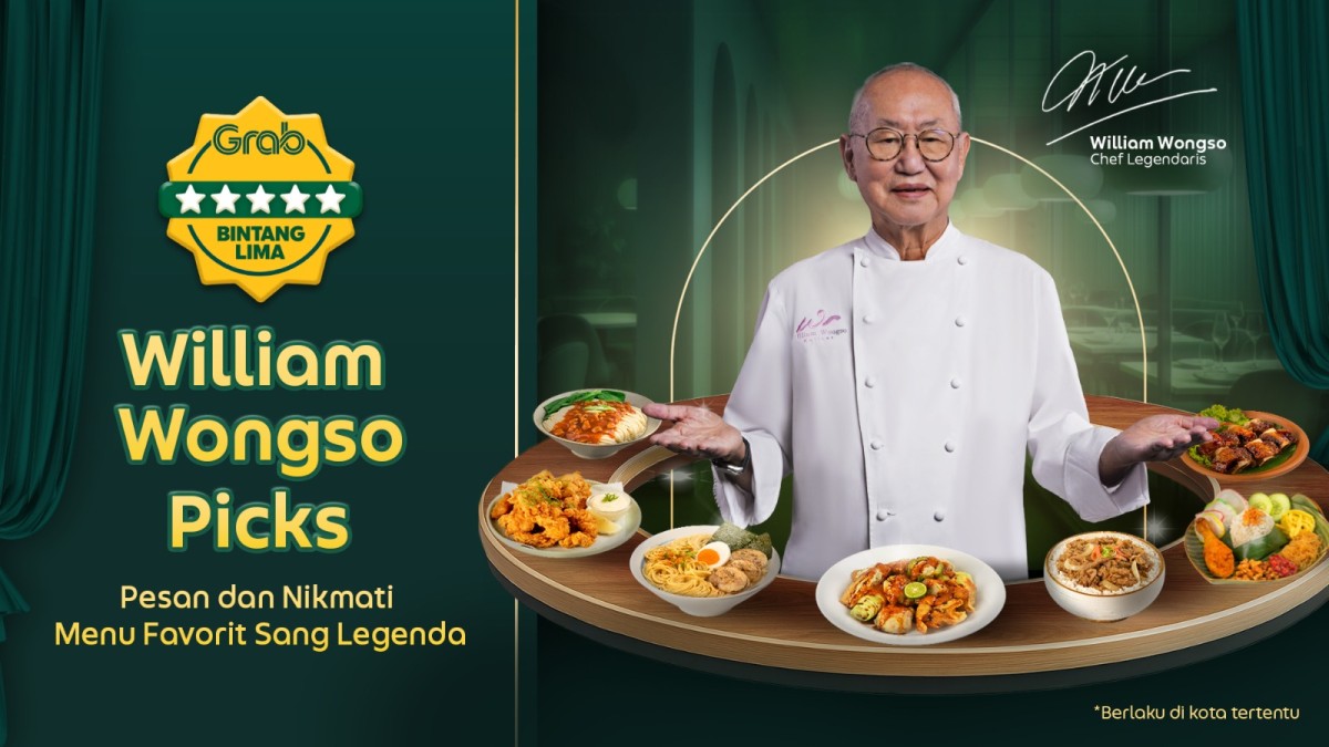 Fitur Grab Bintang Lima, Kurasi Pilihan Chef William Wongso