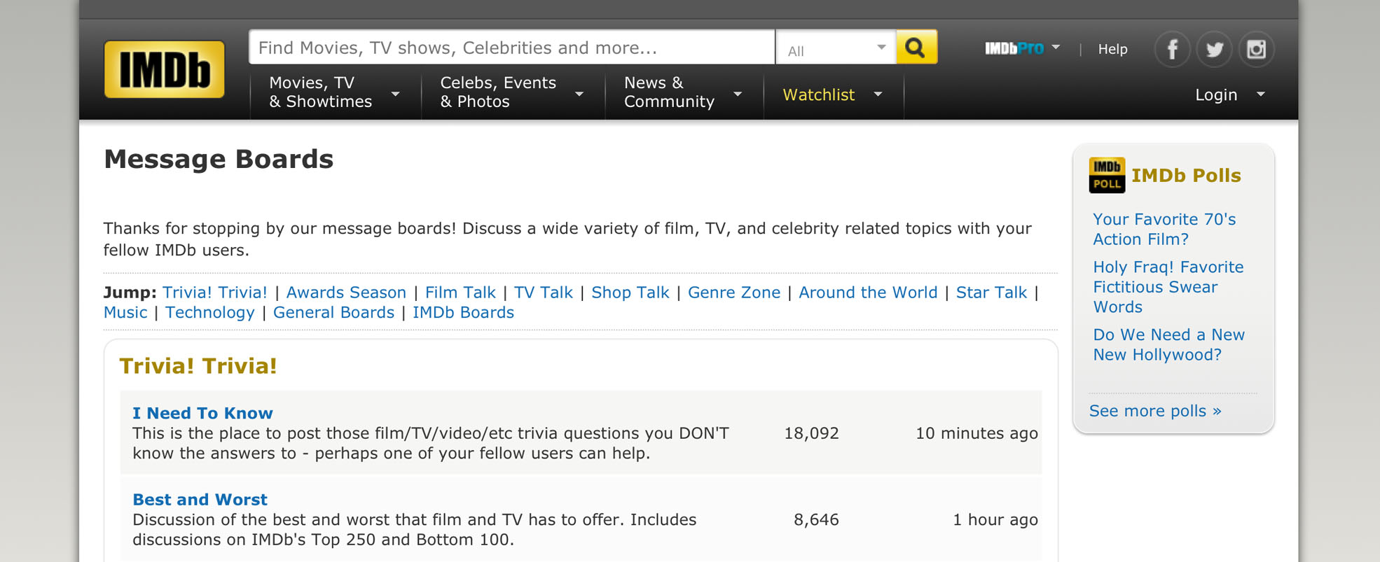 The Deconstruction of the IMDb Boards Halloween Love