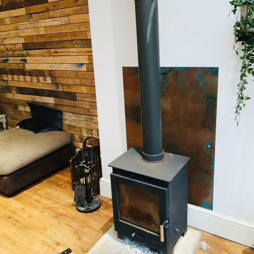 Copper Wall Panels The Perfect Partner to Wood Burning Stoves Halman