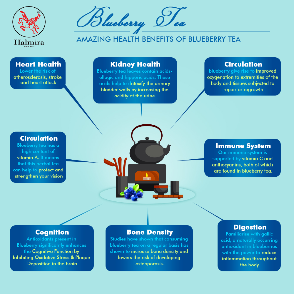 AMAZING HEALTH BENEFITS OF BLUEBERRY TEA Halmira