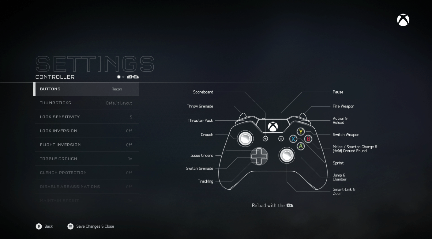 Halo 5 Guardians Controller Configurations HaloFanForLife