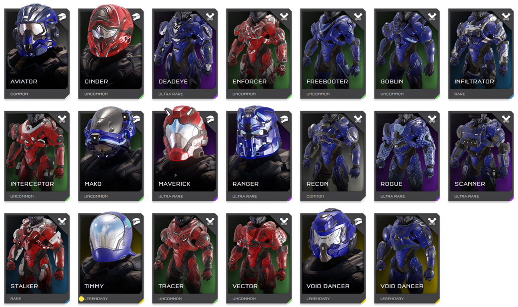 Helmets and Armor sets of Halo 5 Guardians, the FINAL tally. Which should stay or go for Halo