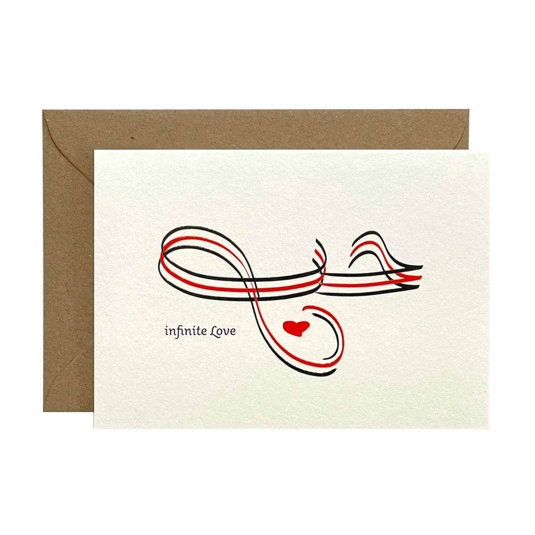 Shop valentine day greeting card share the love cardsInfinite love