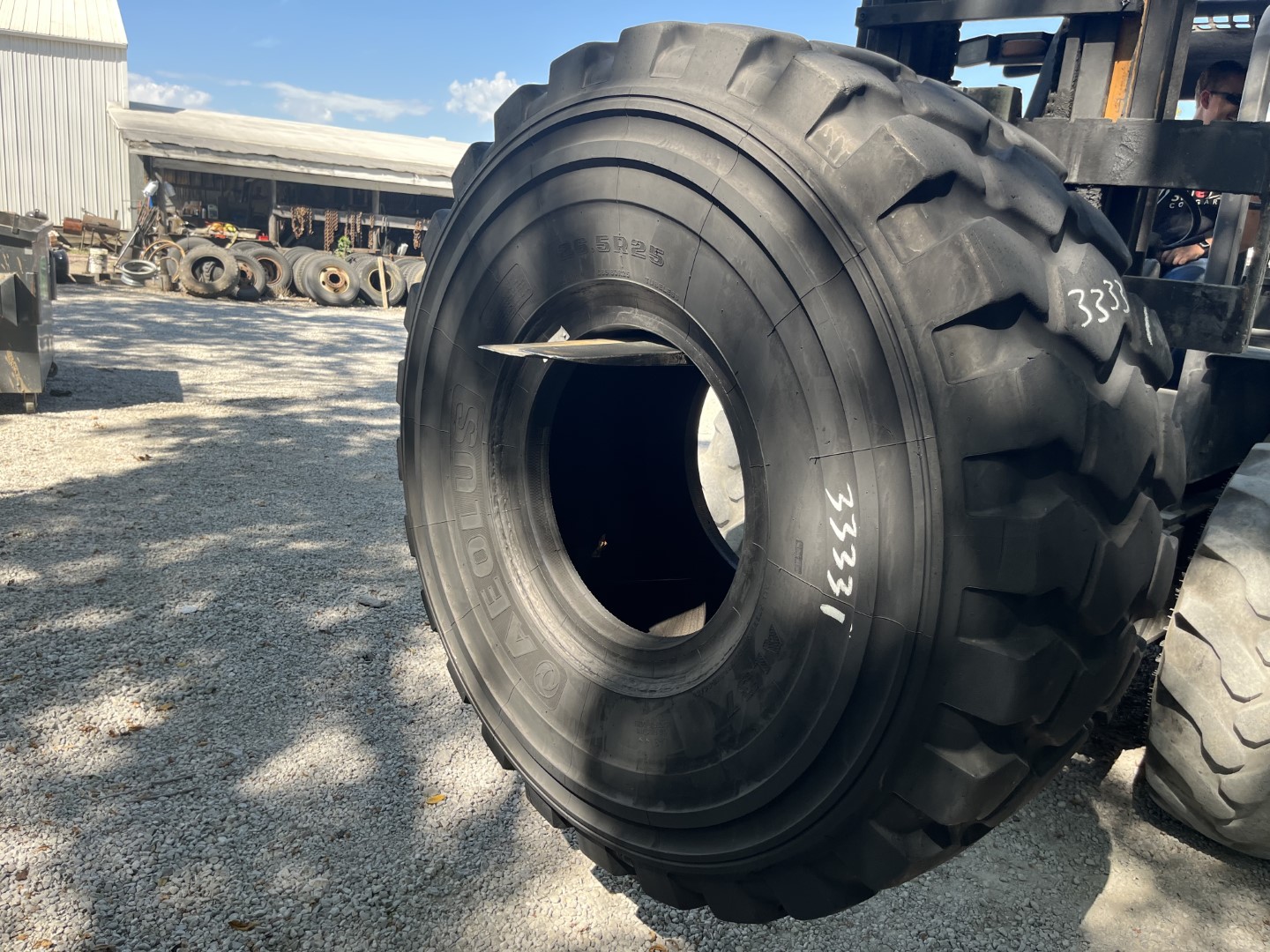 26.5R25 Aeolus OTR Tire E3 L3+ AL37 2Star CONDITIONUsedTREAD DEPTH