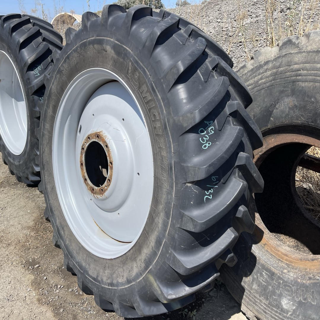 480/80R42 Michelin OTR Tire R1W AgriBIB 156A8 CONDITION UsedTREAD