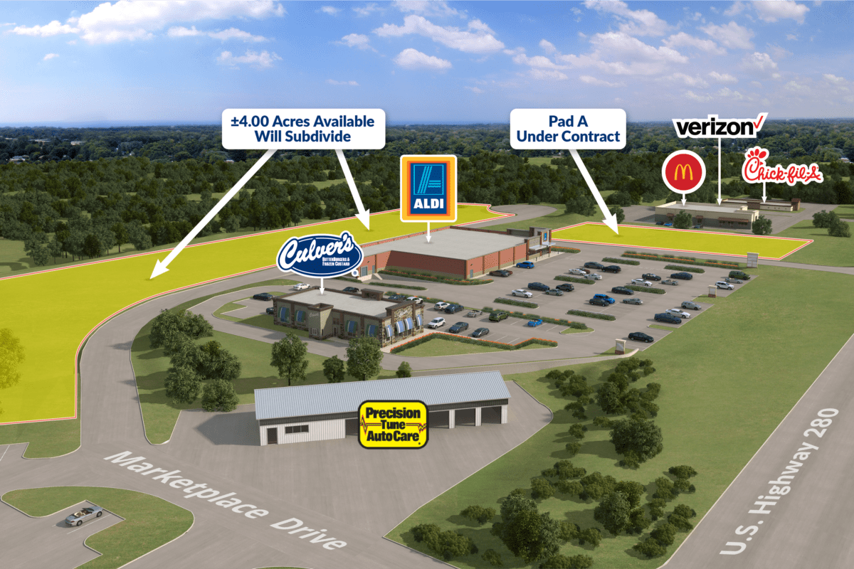 ALDI & Culver's Break Ground at Phenix City Marketplace