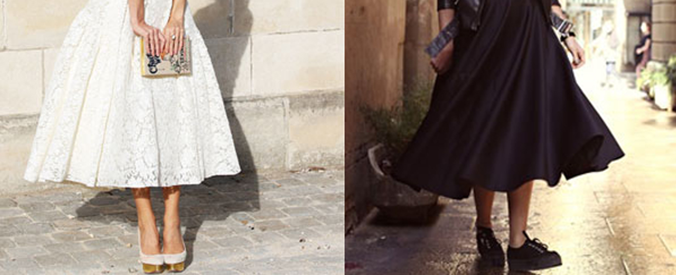 El shopping de la falda midi