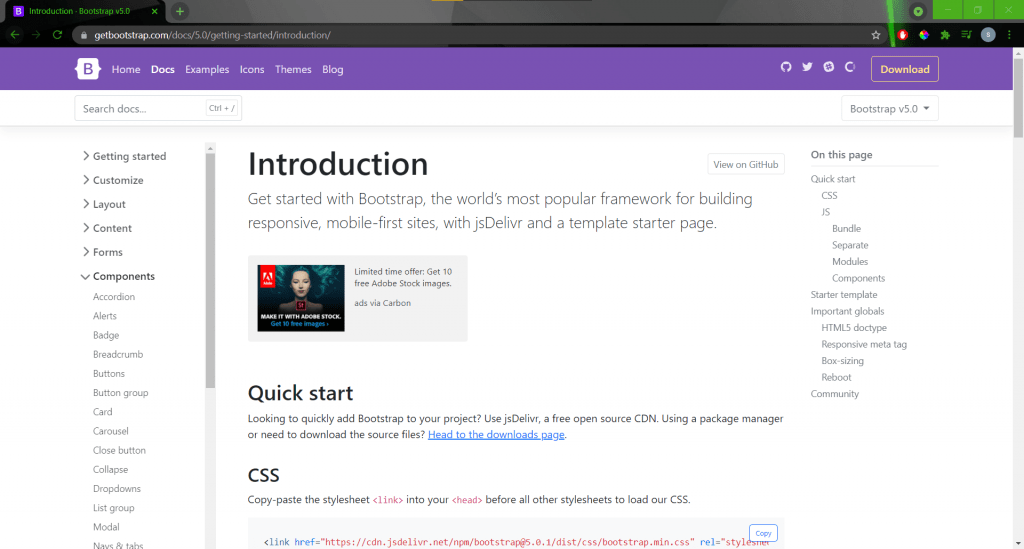 Cara menggunakan navbar bootstrap 5
