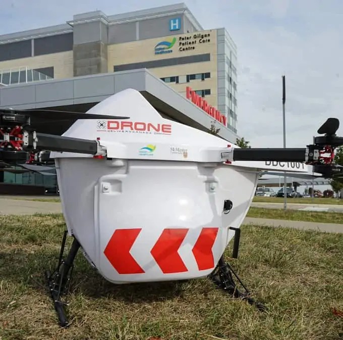 Drone medical supply transport to Oakville, Milton, Halton Hills takes