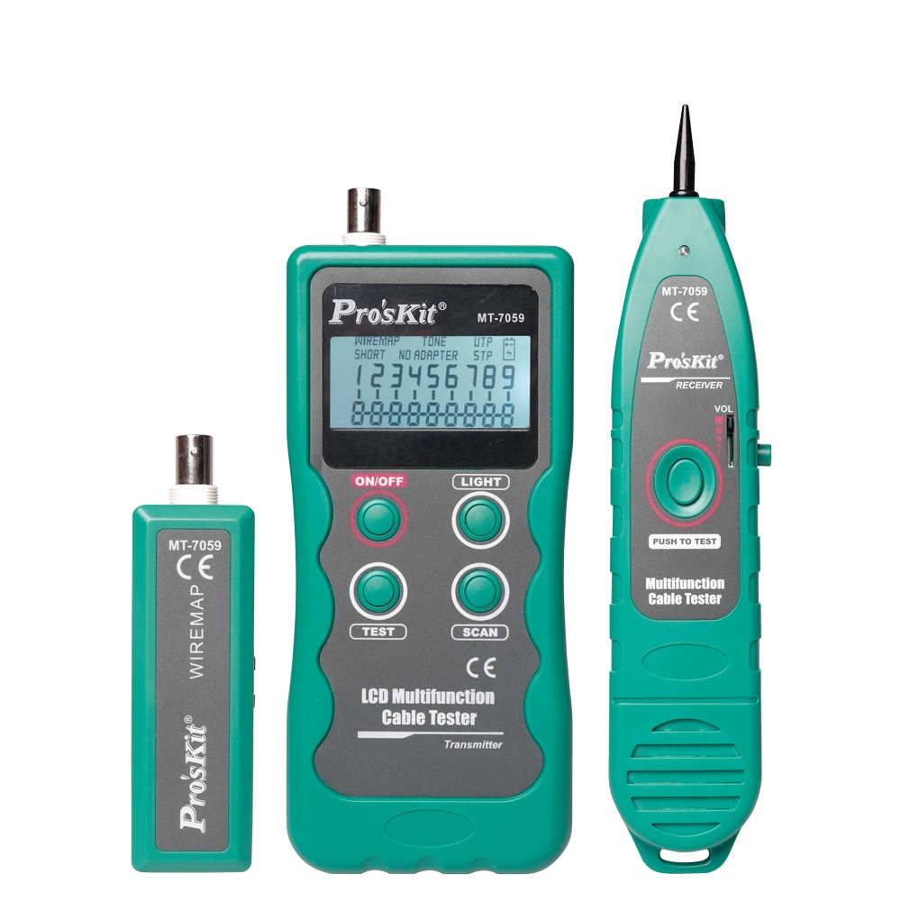 Proskit MT7059, LCD Multifunction Cable Tester HALVING Technologies