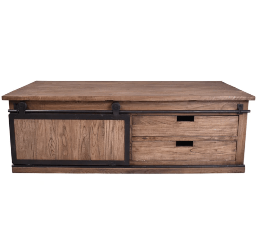 Track Sliding Coffee Table