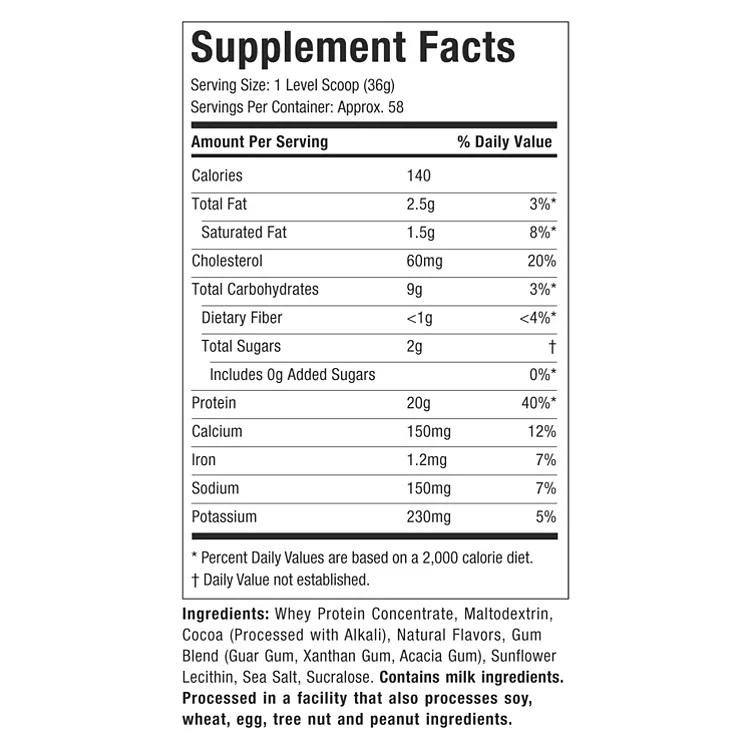 MuscleTech Grass Fed 100 Whey Protein, Chocolate