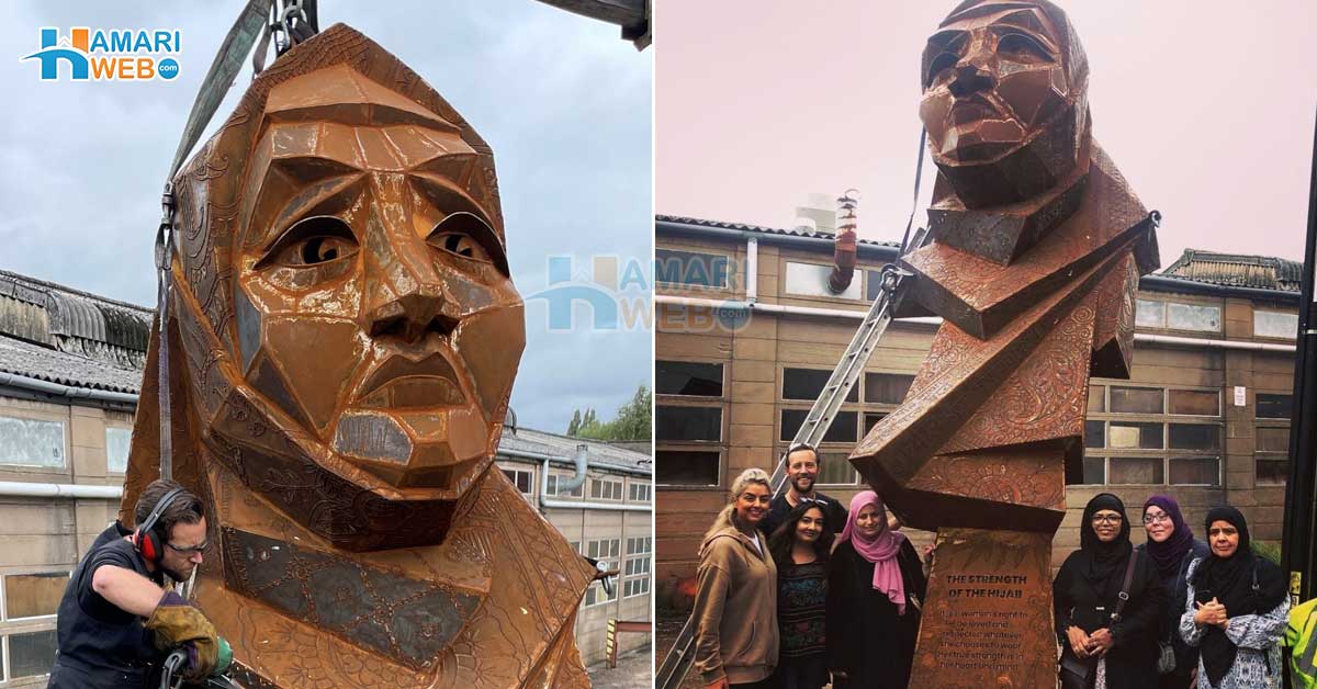 World First Hijabi Statue in Urdu Women News In Urdu