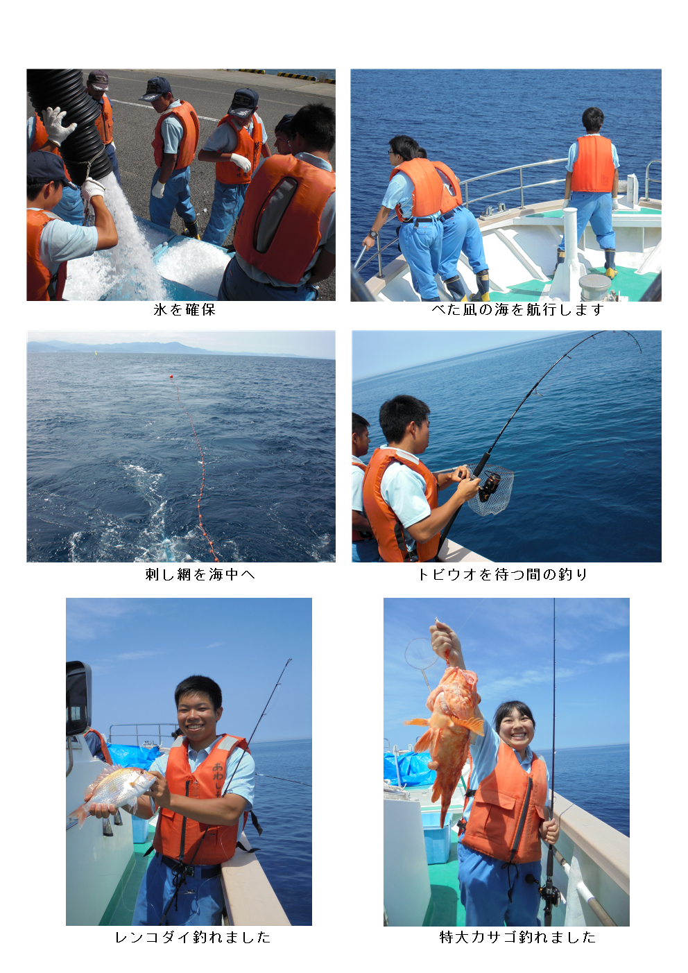 海洋技術科3年 トビウオ刺し網実習 島根県立浜田水産高等学校