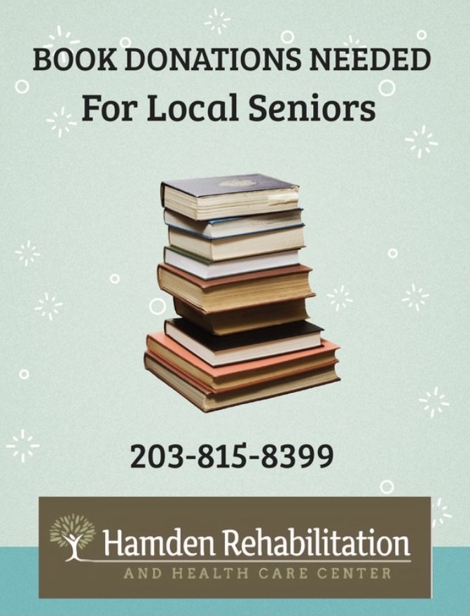 Book Donations Needed Hamden Rehabilitation & Health Care Center