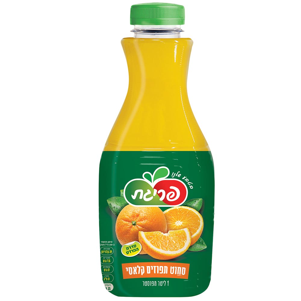 מיץ תפוזים סחוט 1 ליטר פריגת המשק