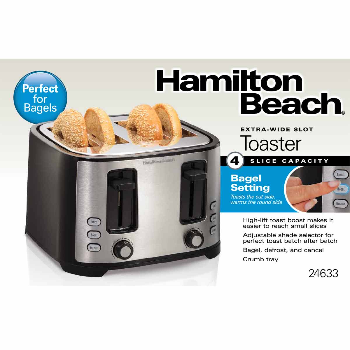 ExtraWide Slot 4Slice Toaster 24633