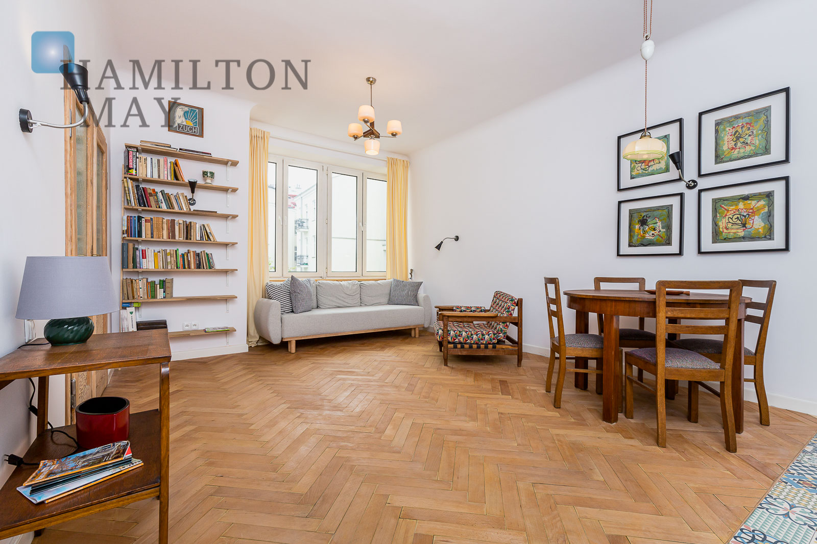 Apartment divided into two separate tworoom apartments with a view of