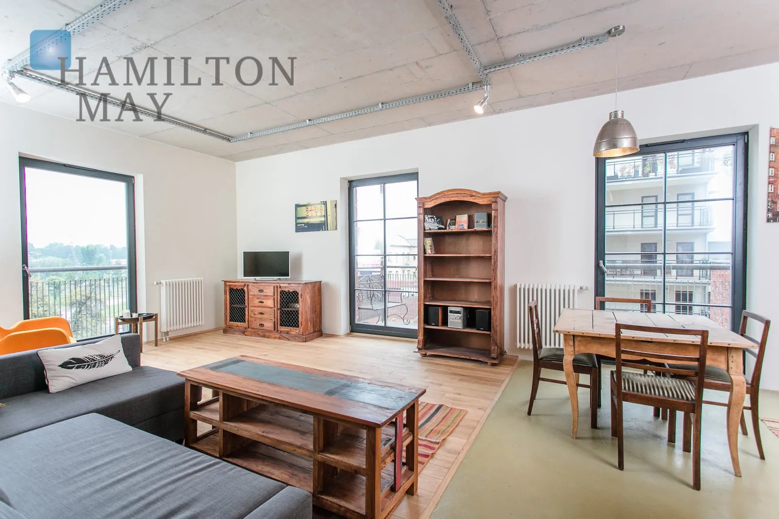 A renovated one bed loft located in a prestigious 'Lofty w Młynie