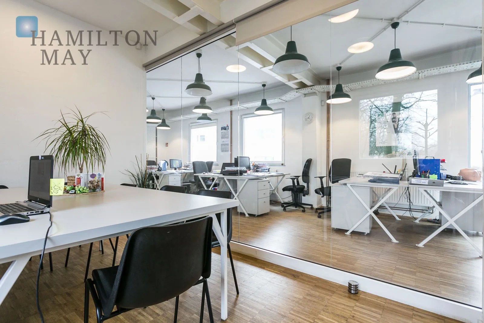 Office space with 15 parking spaces and warehouse space for rent Hamilton May